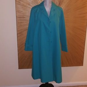 Turquoise  VINTAGE trench coat
